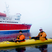 Joe Tanner Kayaking in Antartica
