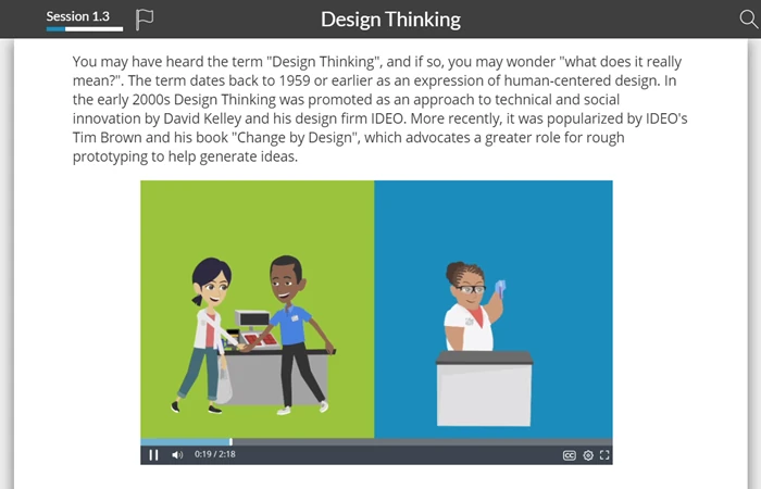 Design thinking video example